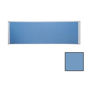 Rapidline Flat Top Desk Screen 2 Clamp 1500mm Blue
