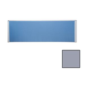 Rapidline Flat Top Desk Screen 2 Clamp 1500mm Grey
