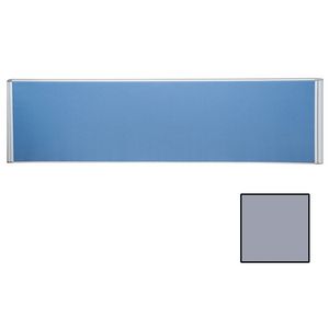 Rapidline Flat Top Desk Screen 2 Clamp 1800mm Grey