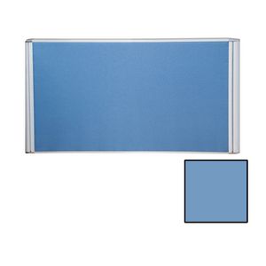 Rapidline Flat Top Desk Screen 2 Clamp 700mm Blue