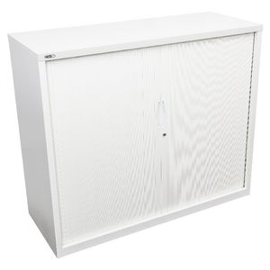 GO Tambour Door Cupboard 1016 x 1200mm White
