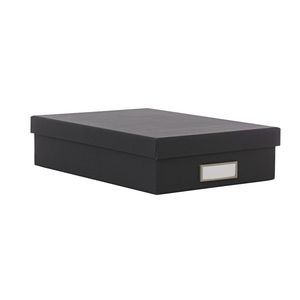 A4 Slim Cloth Document Box Charcoal