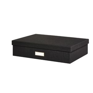 A3 Slim Cloth Document Box Black