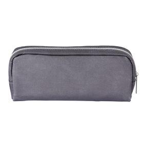 Laminated Canvas Tube Pencil Case Charcoal