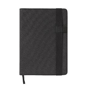 A5 Ruled Notebook 384 Page Black Canvas