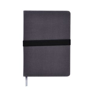 A5 Ruled Notebook 384 Page Charcoal Canvas