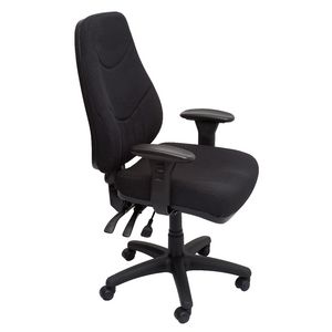 Furnx Ergonomic Executive Chair Fabric Black