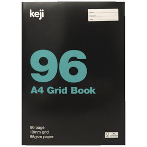 Keji A4 Grid Book 10mm 96 Page