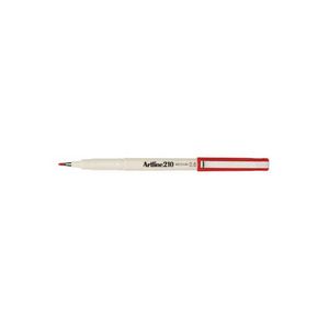 Artline 210 Fineliners 0.6mm Red 12 Pack
