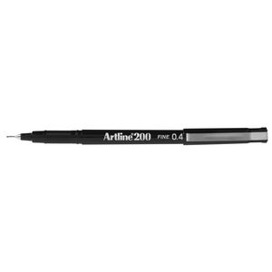 Artline 200 Fineliner Black 12 Pack