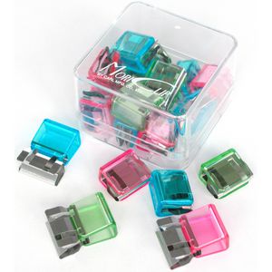 Carl 60 Page Mori Clips Assorted Colours 18 Pack