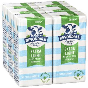 Devondale Skim UHT Milk 200mL 6 Pack