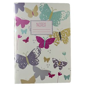 GO Stationery A5 Notebook Meadow Butterfly 198 Page