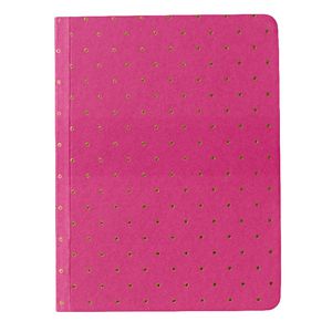 GO Stationery A6 Shimmer Notebook Small Gold Polka 192 Page