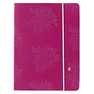 GO Stationery A6 Chunky Notebook Cerise Trees 320 Page