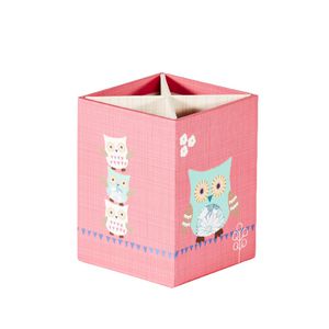Owls Pen Cup Pink