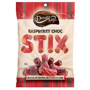 Darrell Lea Stix Raspberry Milk Chocolate 200g