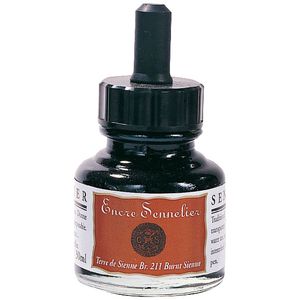 Sennelier Encre Drawing Ink 30mL Burnt Sienna