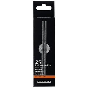 Sennelier 5-6mm Charcoal Pieces Box of 25 Pieces