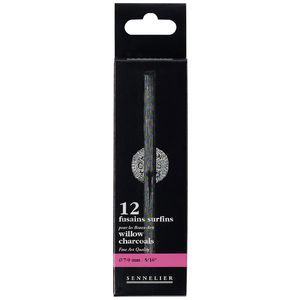 Sennelier 7-9mm Charcoal Pieces Box of 12 Pieces