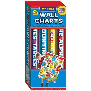 Hinkler School Zone Wall Charts 4 Pack