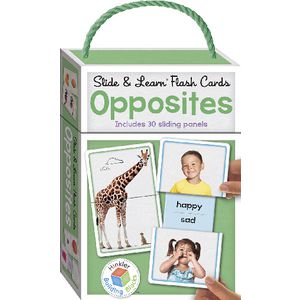 Building Blocks Slide and Learn Flash Cards Opposites
