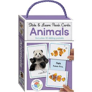 Building Blocks Slide and Learn Flash Cards Animals