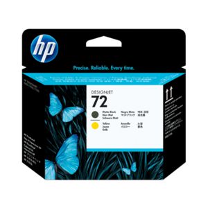 HP 72 Matte Black and Yellow Printhead