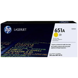 HP 651A LaserJet Toner Cartridge Yellow