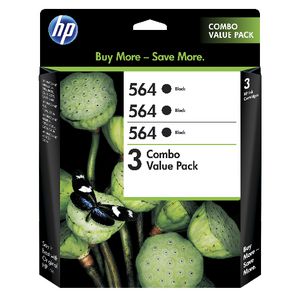 HP 564 Ink Cartridge Black 3 Pack