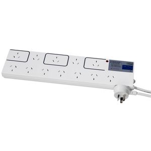 HPM 12 Outlet Surge Protected Powerboard