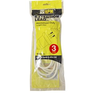 HPM Household Duty Extension Lead 3m