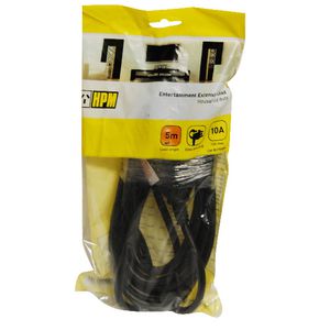 HPM Easy Power Pull Extension Lead 5 Metres Black