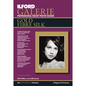 Ilford Galerie Gold Silk Photo Paper A3+ 10 Pack