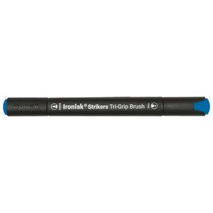 Ironlak Strikers Tri-Grip Brush Marker Cobalt Blue