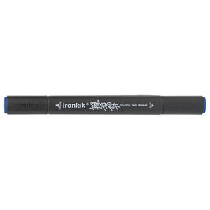 Ironlak Tri-Grip Twin Marker Cobalt Blue