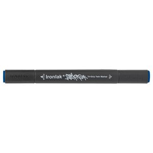 Ironlak Tri-Grip Twin Marker Napoleon Blue