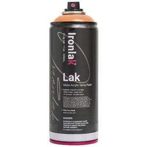 Ironlak Spray Paint 400mL Fluoro Orange