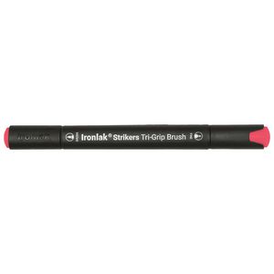 Ironlak Strikers Tri-Grip Brush Marker Coral Red