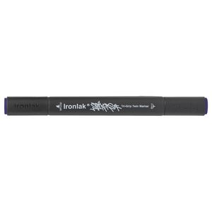 Ironlak Tri-Grip Twin Marker Aubergine