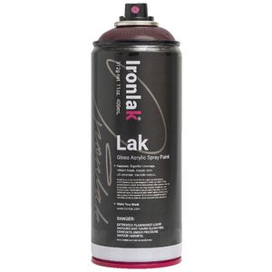 Ironlak Spray Paint 400mL Sirm Black Red