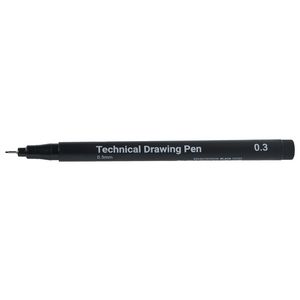 Ironlak Drawing Pen 0.3mm Black