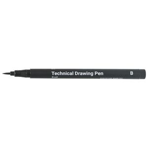 Ironlak Drawing Pen 1mm Brush Black