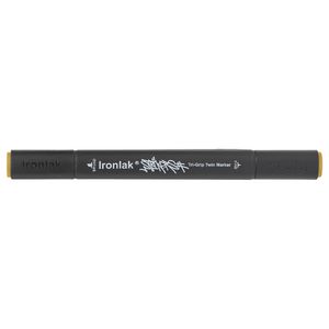 Ironlak Strikers Tri-Grip Twin Marker Yellow