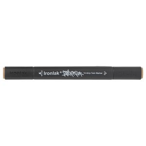 Ironlak Tri-Grip Twin Marker Brown Grey
