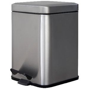 J.Burrows Stainless Steel Pedal Bin 6L