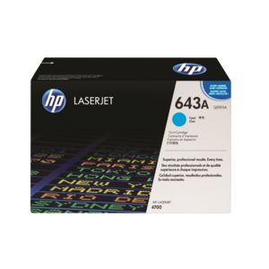 HP 643A LaserJet Toner Cartridge Cyan Q5951A