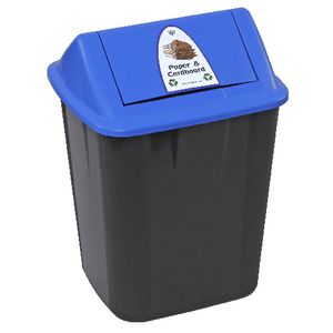 Italplast 32L Separation System Bin Paper Black