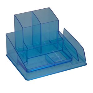 Italplast Desk Organiser Tinted Blue