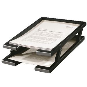 Italplast 2 Tier Document Tray Black